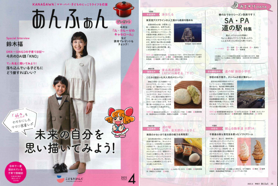 幼稚園児とママ・パパの情報誌「あんふぁん」